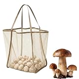 DIFLAX Pilzsammeltasche, Pilz Tasche, Erntetasche, Netztasche, Faltbarer Sammelbeutel, Obst Picking Bag, Für Camping, Wandern, Reisen, Einkaufen