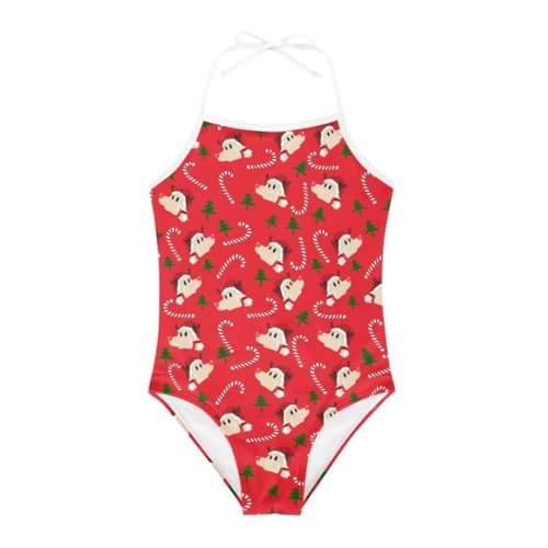 Image of Cute Christmas One-Piece Swimsuits Beach Swimwear Bathing Suit for 3-10 Years Girls