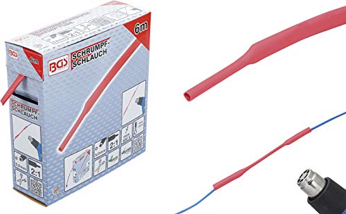 BGS Schrumpfschlauch-Box - rot - Ø 5 mm - 6 m