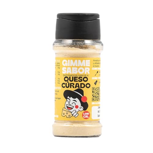 Especias con sabor a Queso Curado I Sazonador vegano con sabor a Queso Curado I Sazonador Vegetal I Sin alérgenos, sin gluten y sin aditivos I Vegano al 100% I 55g I GIMME SABOR Especias con sabor a Queso Curado I Sazonador vegano con sabor a Queso Curado I Sazonador Vegetal I Sin alérgenos, sin gluten y sin aditivos I Vegano al 100% I 55g I GIMME SABOR