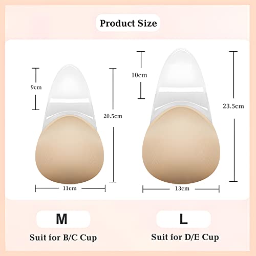 2 Pairs Sticky Bra,Adhesive Bra,Push Up Breast Lift Breathable Bra,Strapless Backless Invisible Reuseable Silicone Bra For Women #TOP1