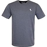 Gull Stickerei auf der Brust Cleptomanicx Embro Gull T-Shirt Herren (Heather Forged Iron, M)