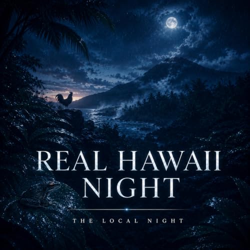 Real Hawaii Night: RAIN, COQUI Chorus & Morning Rooster (Unedited) | NO Loop | NO Ads