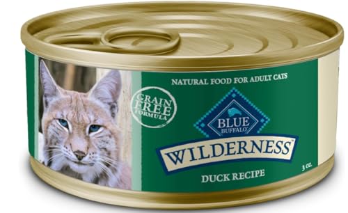 Blue Buffalo Wilderness Duck Canned Cat Food, Case of 24
