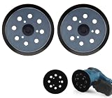 2 pizzi tamponi levigatori orbitali 5" 8 fori per Makita, dischi abrasivi con velcro sostitutivi, compatibili con for Makita M9204 BO5030 BO5031 DBO180Z BO8041 BO5041 BO5010 BO5011 BO5012
