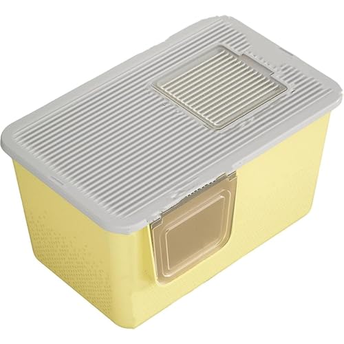 SearEase 猫 トイレ 猫用トイレ本体 ドーム型 ふた付きネコトイレ 大型 猫砂盆 砂の飛び散ら防止 掃除簡単 脱臭抗菌 上から猫トイレ 折りたたみ2WAY 密閉式 砂の飛び散り防止 半屋外抗菌防臭 清潔 広々サイズ ニャンとも清潔 お手入れ簡単 一