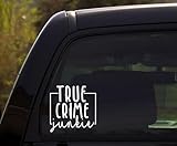 Running L8 - True Crime Junkie - Crime, Crime Related, podcasts, Series, tv Shows, documentaries Vinyl Decal Sticker for Window of car, Van, Truck