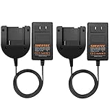 Shentec 2 Pack 1.2V-18V Battery Charger Compatible with Porter Cable PC18B PCC489N Ni-MH/Ni-Cd Slide-in Style Batteries (Not for Li-ion Battery)