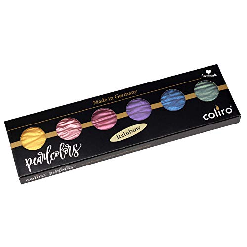 Coliro Finetec Artist Mica Watercolour M710 Rainbow Set