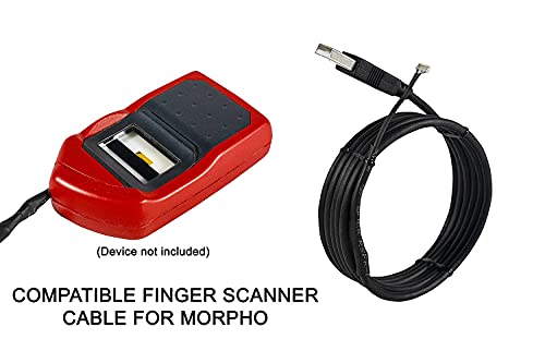Image of USB 2.0 morpho cable, morpho device cable for Mso 1300 E /E2 /E3 Biometric Finger Print Scanner morpho USB cable (USB 2.0)