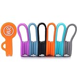 Paquete multiuso: incluye 6 organizadores de auriculares de silicona y cables compatibles con todos los dispositivos móviles y accesorios. Mantén tus cables libres de enredos y fáciles de encontrar con pestañas de colores brillantes. Fácil de reutilizar. Simplemente desengancha y listo