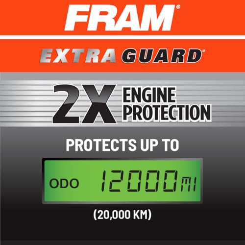 FRAM Extra Guard Engine Air Filter Replacement, Easy Install w/Advanced Engine Protection and Optimal Performance, CA12066 for Select Fiat and Jeep Vehicles