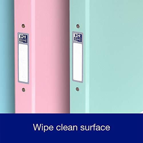 Oxford 2 O-Ring Binder A4, Pastel Colours, Pack of 3 Folders