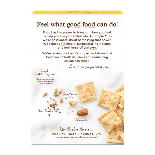 Simple Mills Almond Flour Crackers, Fine Ground Sea Salt, 4.25 Oz - Thumbnail 3