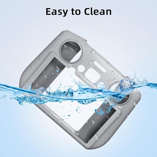 Image of M.G.R.J Silicone Protective Case Cover for DJI Neo Mini 4 Pro /DJI Air 3 RC 2 Remote Controller Anti-Slip Silicone Case (Grey)