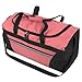 40 Liter, 22 Inch Reflective Duffle Bag with Shoulder Strap for Men, Women, Travel (Pink)