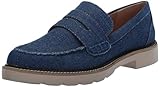 Blondo Women's Penny Waterproof Comfortable Loafer, Denim Fabric, 8 M