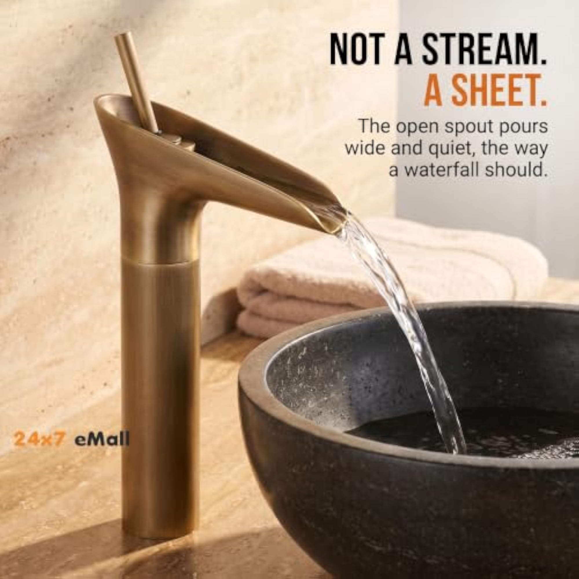 Copper Antique Brown Basin Mixer Faucet Tap