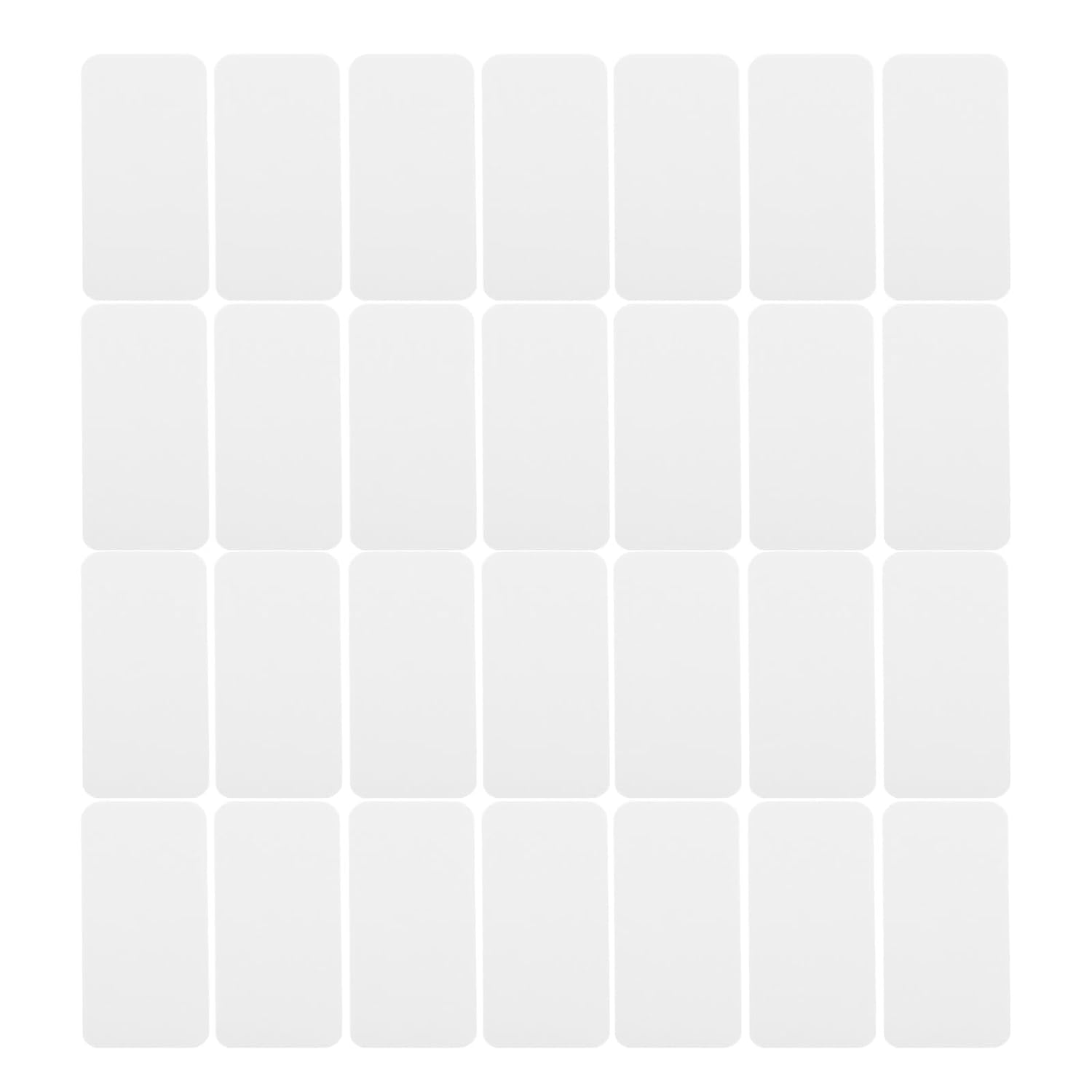 Unomor 100pcs Insect Specimen Mounting Cards 50x25mm Thickened Rounded Corner Preservation Paper Sheets for Entomology Display and Science Education Kits