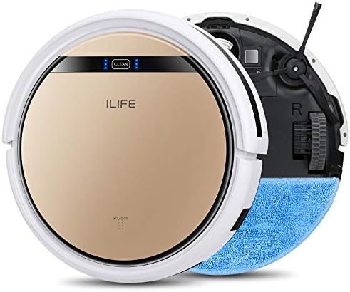 ILIFE V5s Pro Robot Vacuum and Mop Combo, Slim, Automatic Self-Charging Robot Vacuum Cleaner, Daily Schedule, Ideal for Pet Hair, Hard Floor and Low Pile Carpet.