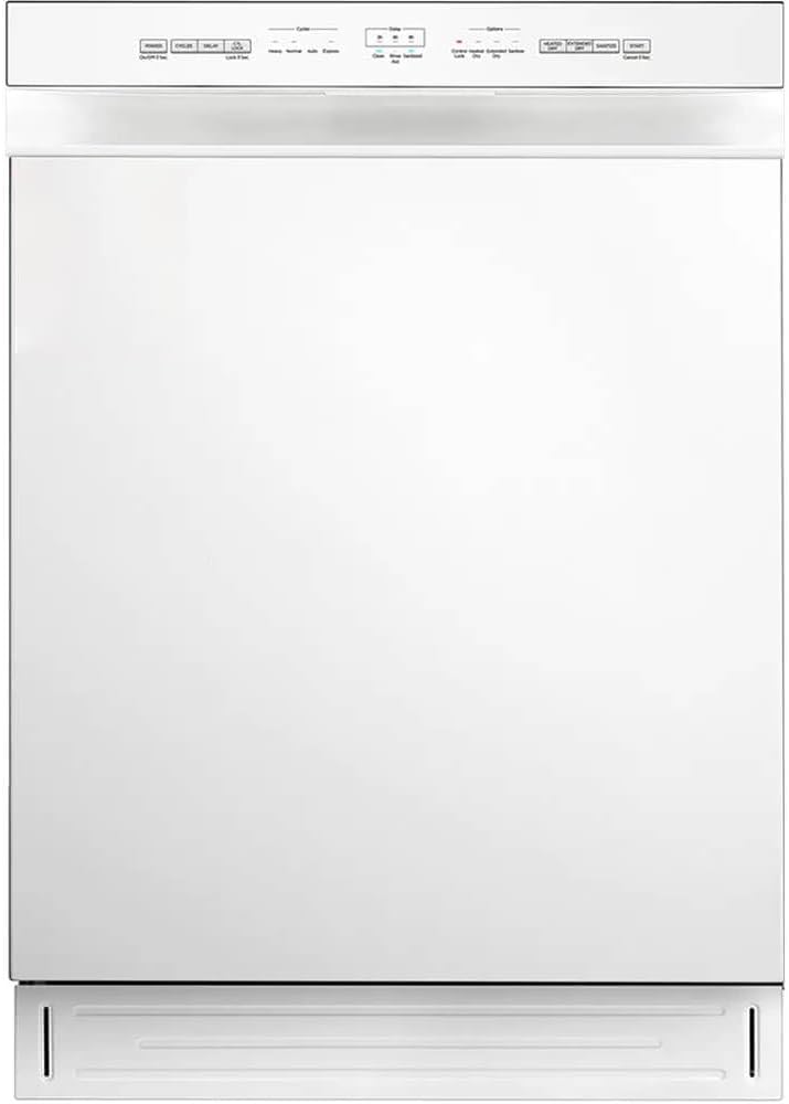 Midea MDF24P1BWW 52 dBA White Front Control Hybrid Tub Dishwasher