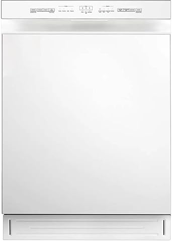 Midea MDF24P1BWW 52 dBA White Front Control Hybrid Tub Dishwasher
