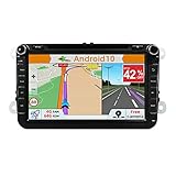 【MULTIFUCTIONAL】 Im geteilten Bildschirmmodus können Sie zwei Anwendungen nebeneinander ausführen. Sie können Spotify beim Surfen verwenden. Unterstützen Sie Google Map / Waze / TOMTOM. Verbinden Sie WLAN mit dem Hotspot Ihres Telefons oder kaufen Sie einen 4G-Dongle, um über das Internet zu verfügen. Sehen Sie sich Filme online an und surfen Sie ohne Sorgen auf der Website.