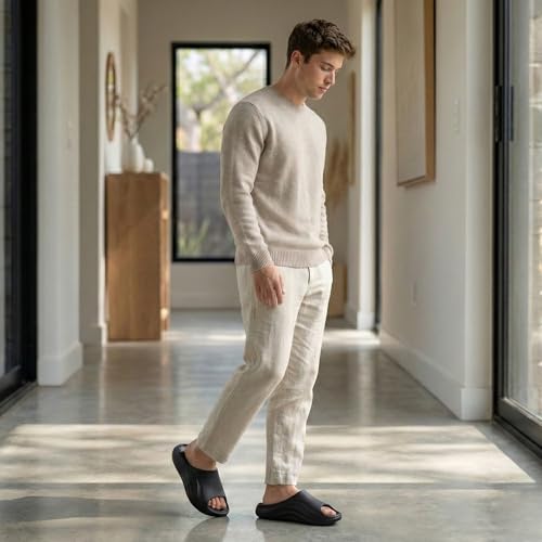 Image of KOBURG Milan Slides for Men| Stylish Trending | Comfortable | Super soft | Lightweight | EVA Sole | Casual Slider | Slippers | Flip Flops for Men KF-484