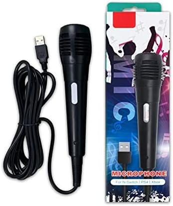 GAMFAMI 3M 10FT Wired USB Microphone for PS4/Microsoft Xbox 360/ Xbox One/Nintendo Switch and PC