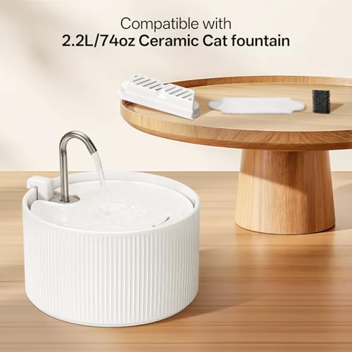 Filtros de repuesto para fuente de agua para gatos 9 unidades miniatura 2