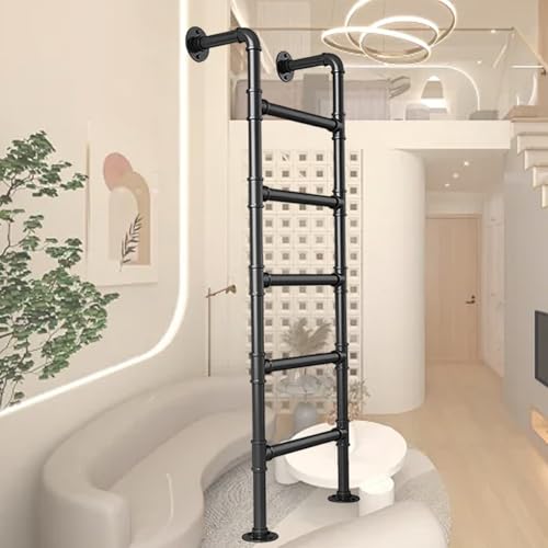 SOKNKSTF Escalera de Tijera para Loft, para Entrada de Ventana, de Metal, para sótano, para Pozo, de 1,0 a 3 m, para litera de Autocaravana, para Garaje (185 cm/73 Pulgadas)