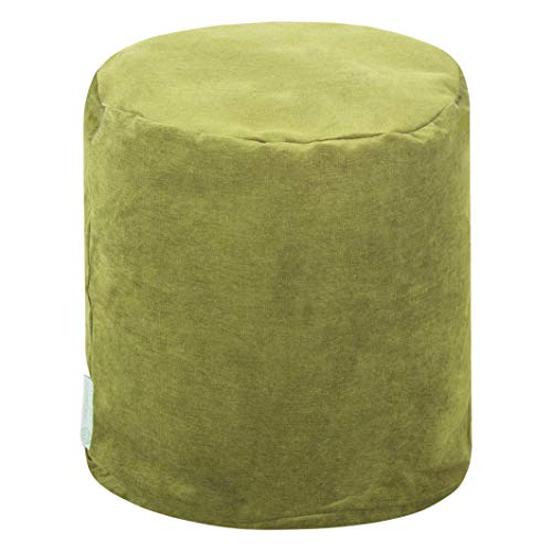 Majestic Home Goods Apple Villa Indoor Bean Bag Ottoman Pouf 16" L X 16" W X 17" H #TOP17