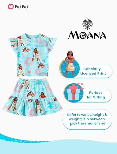 Image of Disney Frozen Elsa Minnie Mouse Stitch Princess Girls' Skirt Sets Ruffle Short Sleeve Clothes 2pcs Outfits Summer Dress 2-9Y