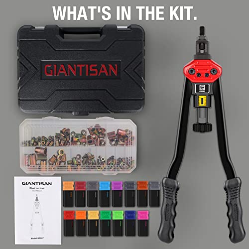 Rivet Nut Tool, GIANTISAN 16Inch Rivet Nut Tool Rivet Nut Kit with 15