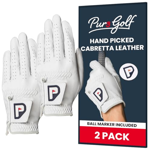 PUR3 2 Pack Golf Gloves Men Right Handed Golfer |
