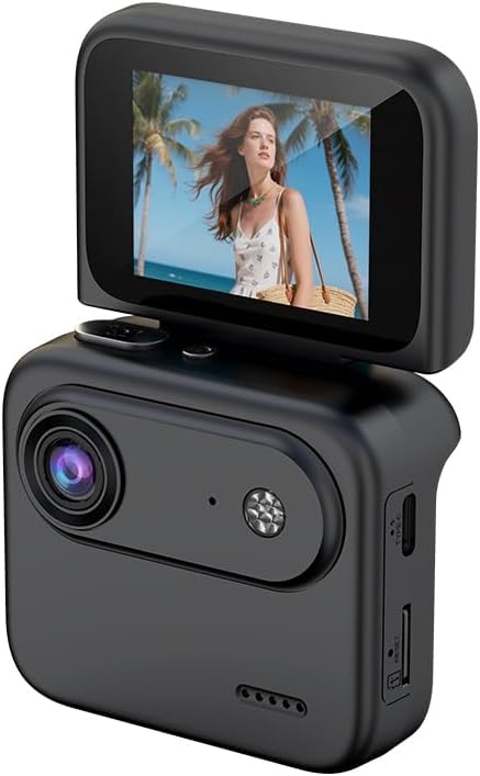 Y360 Digital Camera 1080P with 2.0 Reversible Screen 143 Degree Wide Angle Lens Anti Shake Stabilization Universal Mount for Vlog Reel Making-image-49