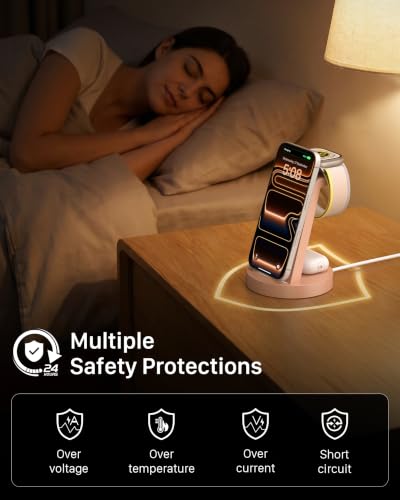 Image of Anlmz 3 in 1 Charging Station - Wireless Charger for Apple Multiple Devices