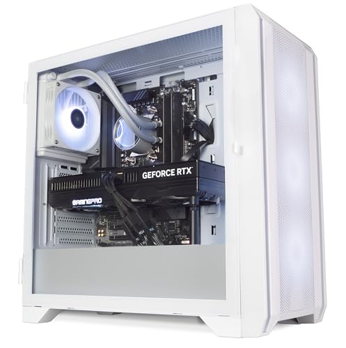 ionz Gaming Desktop PC, Ryzen 7 7700X, Nvidia RTX 5070 Ti 16GB OC, 32GB DDR5 RAM, 2TB NVMe SSD, 120MM aio, Windows 11, 750W 80+ PSU (GE336F White)