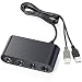 Gamecube Controller Adapter for Nintendo Switch, Game Cube NGC Controller for Wii U, Super Smash Bros Ultimate, Switch