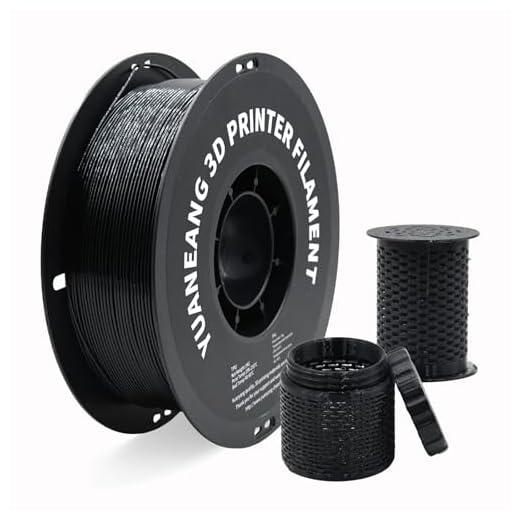 YUANEANG TPU 3D Printer Filament 1.75mm Black, 1kg Spool, Flexible & Durable TPU Material (Shore 95A), High Elasticity, Impact-Resistant, Wear-Resistant, ±0.03mm Precision, Ideal for Protective Parts