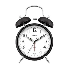 SHARP Twin Bell Alarm Clock Loud Alarm Great for Heavy Sleepers Battery Operated Quartz Analog SHARP Twin Bell Alarm Clock Loud Alarm Great for Heavy Sleepers Battery Operated Quartz Analog item