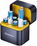 3600mWh Rechargeable Lithium AA Batteries with Charger, 8 Pack 1.5V AA Lithium ion Batteries Long-Lasting, 2000 Cycle Charging Time, 5V/3A High-Speed Charging