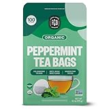 FGO Organic Peppermint Tea, 100 Count, E...