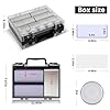 Coin Collector Case Holder with 141 pcs Capsules with Foam Gaskets & 220 Dollar Bill Sleeve - All-in-One Coin Collection Supplies Storage Organizer Box for Secure Coin and Paper Money Display- Black #2
