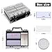 Coin Collector Case Holder with 141 pcs Capsules with Foam Gaskets & 220 Dollar Bill Sleeve - All-in-One Coin Collection Supplies Storage Organizer Box for Secure Coin and Paper Money Display- Black