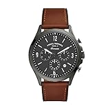 Caja FOSSIL Reloj para Hombre Forrester Chrono, Caja de 46 mm, Movimiento Cronógrafo, Correa de Piel, Gris