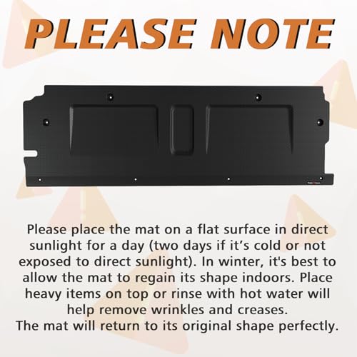 Image of TripleAliners Tailgate Mat Compatible with 2017 2018 2019 Honda Ridgeline Accessories, Tailgate Cover Custom Fit All Weather Protection Pickup Liner
