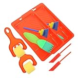 Pinceau éponge à peinture : c'est un pour les enfants qui aiment peindre lorsque les jeunes enfants l'utilisent, ils peuvent facilement comprendre les couleurs, les pinceaux à peinture