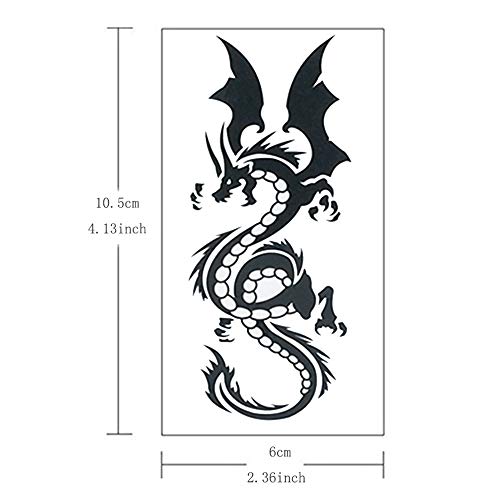 Small Dragons Temporary Tattoos Stickers For Kids Women Men Girls 6 Sheets, Fake Dragon Lovely Tattoos Paper Body Sticker Set Party Favors,Waterproof And Long Lasting Body Tattoos By Yesallwas (Set 1) #TOP3
