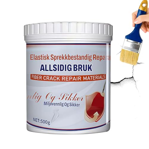 Pasta reparadora de paredes: relleno impermeable antigrietas de 500 g, masilla para calafatear fugas de yeso, compuesto de parche sellador | Techo Cocina Baño Hogar Pasarela Patio Interior Exterior Co